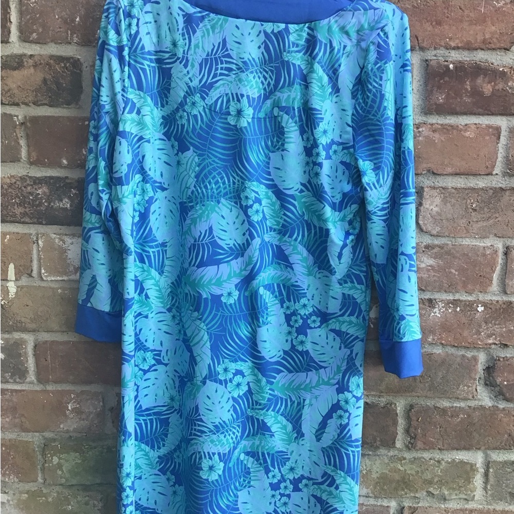 Cabana Life Blue Patterned Tunic Dress medium - Picture 2 of 2